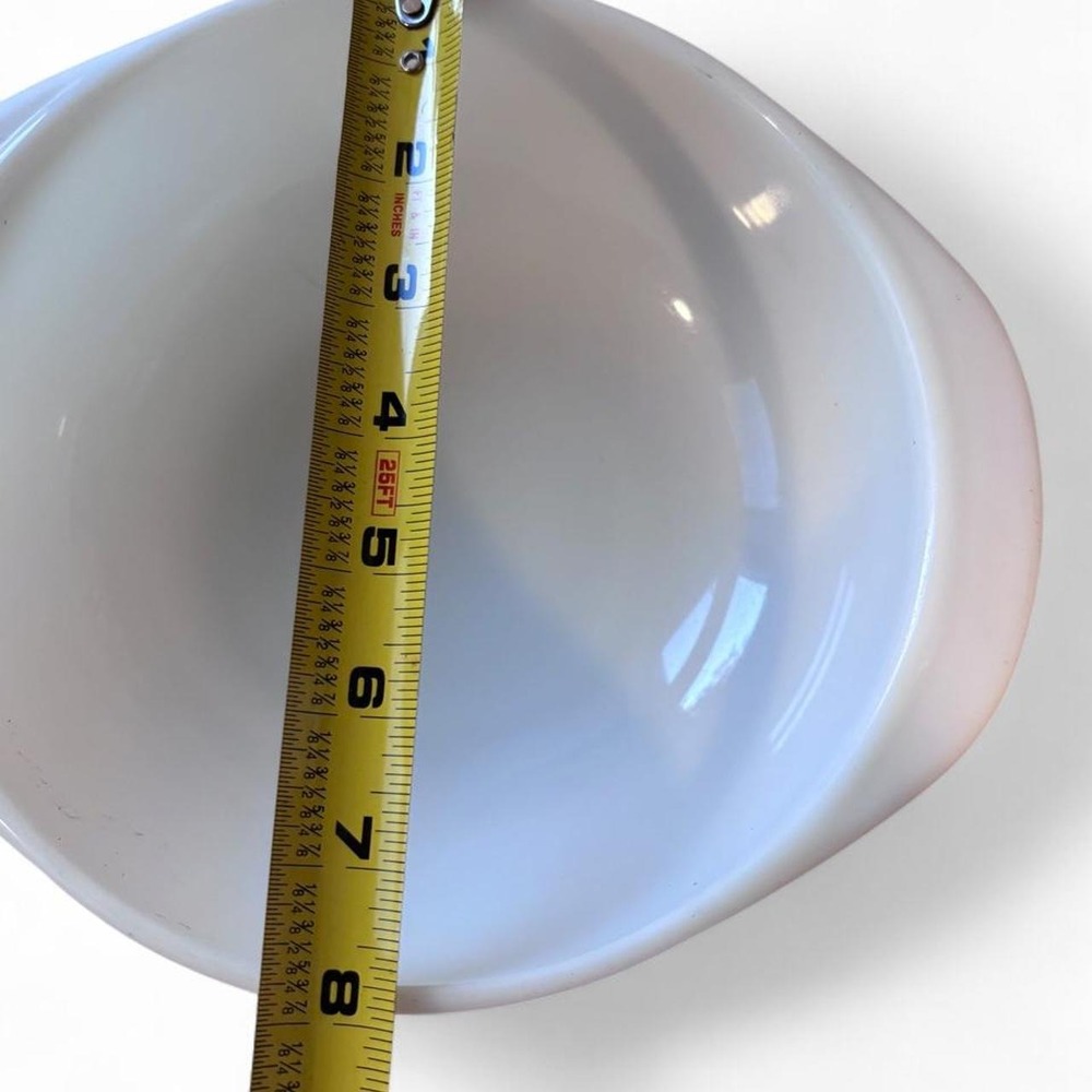 Vintage Pyrex White Milk Glass Casserole Baking Dish 023 1.5 Qt Tab Handles - Picture 2 of 8